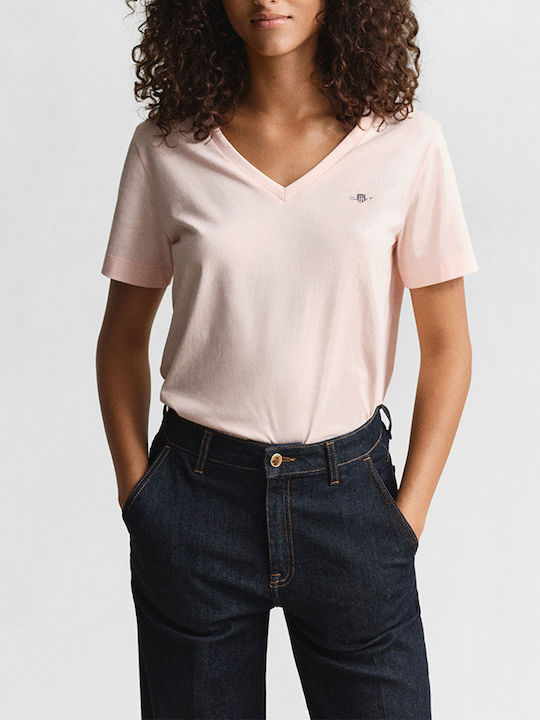 Gant Reg Shield Γυναικείο T-shirt Nude
