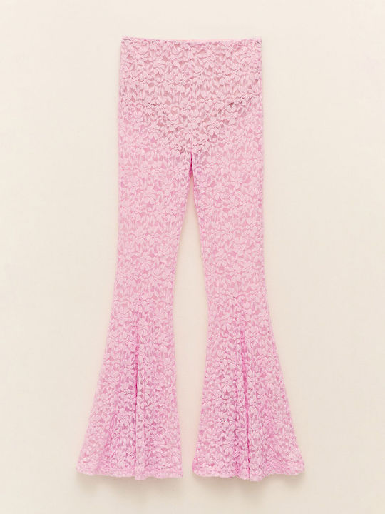 Lumina Damen Stoff Hose Pink