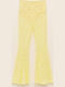 Damen Stoff Hose Yellow