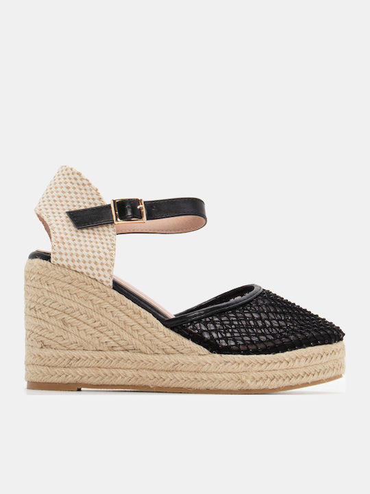 Luigi Women's Platform Espadrilles Black