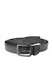 Men's Belt from Artificial Leather Black
