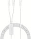 Belkin Boostcharge Pro USB 2.0 Cable USB-C male - USB-C 140W Λευκό 1.5m CAC004hq1.5MWH