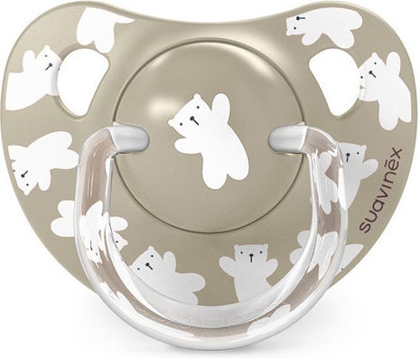Suavinex Orthodontic Silicone Pacifiers Beige for 18+ Months 2 Pieces