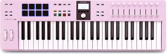 Arturia Midi-Controller Keylab Essential mit 49 Tasten Rosa