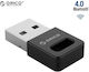 Orico Bta-409 Usb Bluetooth 4.0 Adapter Εμβέλεια 20m Μαύρο