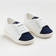 Ever Kid Βαπτιστικά Δερμάτινα Sneakers Λευκά