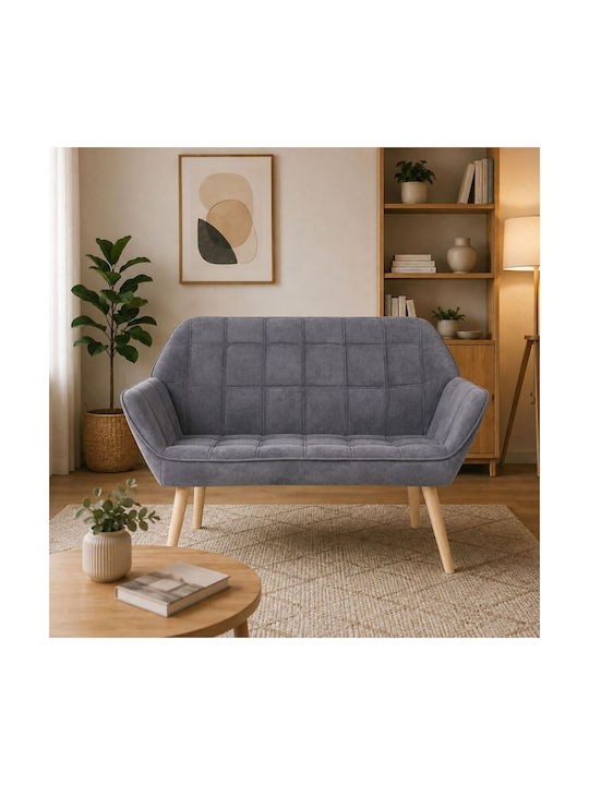 Alma Two-Seater Couch Gray 127x70x70 cm E7141,73