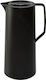 Emsa Quick Press Чаша Термос Пластмасов / Стъклен 1lt Black