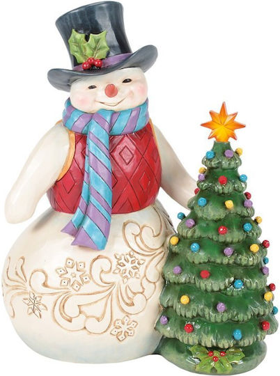 All Is Merry Bright Schneemann Vintage Led Baum 21,5 Cm