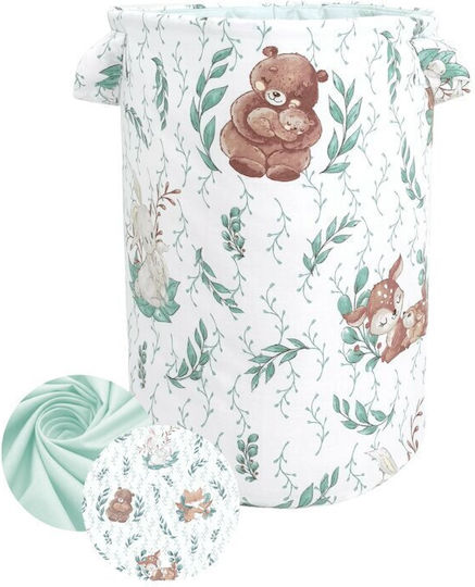 MimiNu Kinder Aufbewahrungskorb aus Stoff Mehrfarbig 50x35cm 1Stück