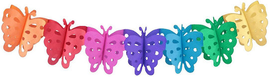 Decorative Paper Butterfly Garland 3m 17x15cm 1 Piece Carnavalista 232672