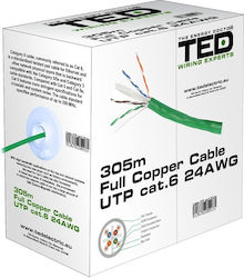 TED Electric KAB-TED2 Direct Attach Copper Cat.6 Ethernet Cable Length 305m Green TED Electric KAB-TED2 Direct Attach Copper Cat.6 Ethernet Cable Length 305m Green