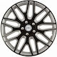 Car Wheel Hubcaps Versaco Dakar Nc Black Silver...