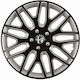 Car Wheel Hubcaps Versaco Dakar Nc Black Silver...