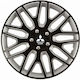 Car Wheel Hubcaps Versaco Dakar Nc Black Silver 14" 3d Metal Logo Mitsubishi 4 Pieces