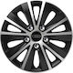 Car Wheel Hubcaps Versaco Rapide Nc Black Chrom...
