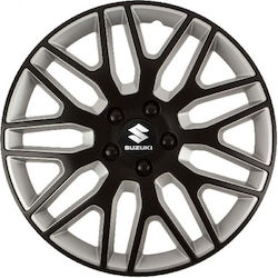 Car Wheel Hubcaps Versaco Dakar Black Silver Black Bolts 16" 3d Metal Logo Suzuki 4 Pieces Car Wheel Hubcaps Versaco Dakar Black Silver Black Bolts 16" 3d Metal Logo Suzuki 4 Pieces