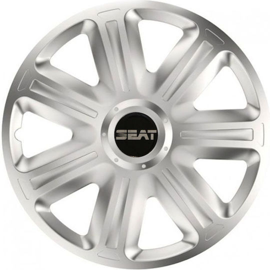 Auto Radkappen Versaco Comfort 13 Zoll Silber Mit Markenlogo Metallisch Seat 4 Stücke