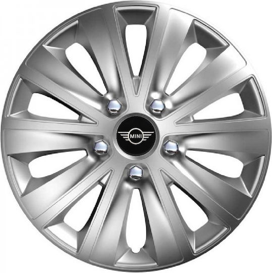 Versaco Auto Radkappen Rapid Hc Silber 14" Sign 3d Metallisch Mini 4 Stücke