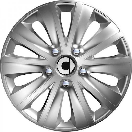 Тасии Трохове Автомобилни Versaco Rapid Hc Сребристи 14" Сигнал 3d Метален Smart 4 Броя