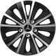 Car Wheel Hubcaps Versaco Rapide Nc Black Chrom...