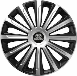 Тасии Трохове Автомобилни 13" Trend Сребристи и Черни Cbx Сигма 3d Метална Subaru 4 Броя