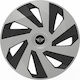 Car Wheel Hubcaps Versaco Vector Chrome Black 15" 3d Metal Logo Mini Cooper 4 Pieces