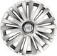 Car Wheel Hubcaps Versaco Royal Rc 15" 3d Metal Logo Fiat 4 Pieces