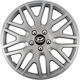 Car Wheel Hubcaps Versaco 14" Dakar Silver Chro...
