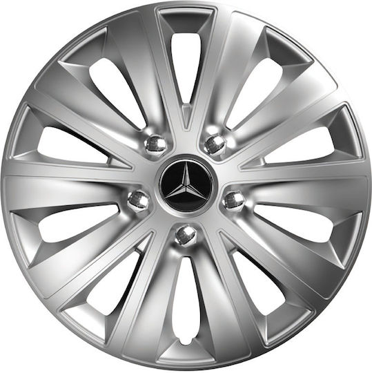 Тасии Трохове Автомобилни Versaco Rapide Nc Хромирани 13" Сигма 3d Метална Mercedes 4 Броя