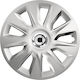 Тасии Трохове Автомобилни Versaco Stratos 14" Сребристи Хромирани Пръстени 3d Метален Емблема Smart 4 Броя