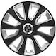 Car Wheel Hubcaps Versaco Stratos Rc Black Chro...