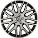 Car Wheel Hubcaps Versaco Dakar Nc Silver Black 15" 3d Metal Logo Volvo 4 Pieces