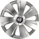 Car Wheel Hubcaps Versaco Energy Rc Silver 13" 3d Metal Logo Volvo 4 Pieces