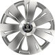 Car Wheel Hubcaps Versaco Energy Rc Silver 13" 3d Metal Logo Saab 4 Pieces