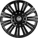 Car Wheel Hubcaps 13" Traffic Black 3d Metal Logo Alfa Romeo 4 Pieces