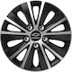 Car Wheel Hubcaps Versaco Paris Black Chrome Silver Bolts 15" 3d Metal Logo Chevrolet 4 Pieces