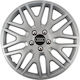Car Wheel Hubcaps Versaco 14" Dakar Silver Chro...