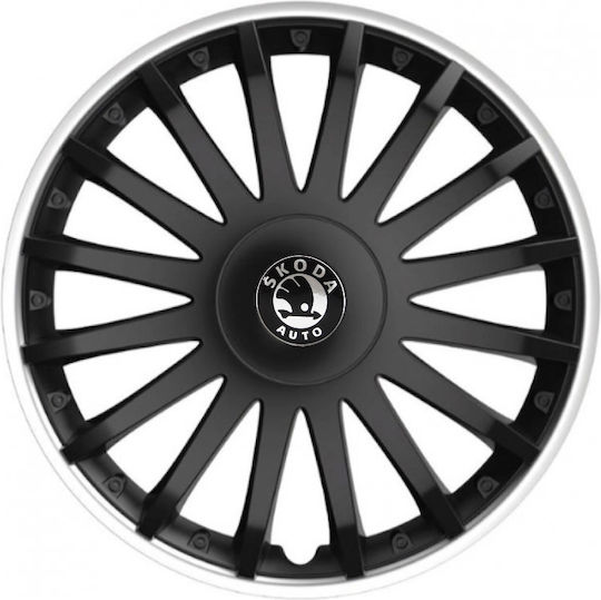 Тасии Трохове Автомобилни Versaco 15" Crystal So Черни Cbx Сигма 3d Метална Skoda 4 Броя