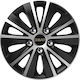 Car Wheel Hubcaps Versaco Paris Black Chrome Si...