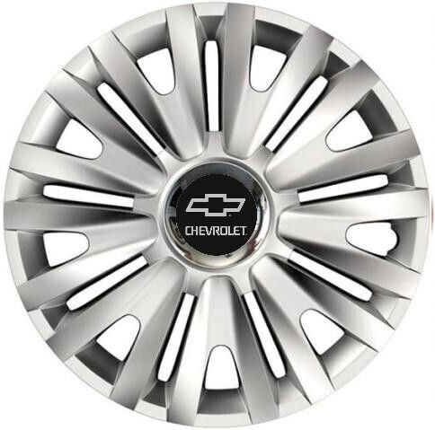Car Wheel Hubcaps Versaco Royal Rc 14" 3d Metal Logo Chevrolet 4 Pieces