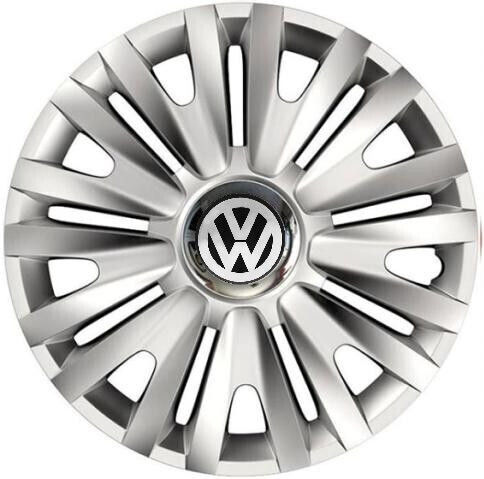 Car Wheel Hubcaps Versaco Royal Rc 16" 3d Metal Logo Vw 4 Pieces