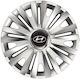 Car Wheel Hubcaps Versaco Royal Rc 13" 3d Metal Logo Hyundai 4 Pieces