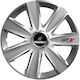 Car Wheel Hubcaps Versaco Carbon Gtx 14" 3d Metal Logo Isuzu 4 Pieces