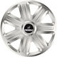 Car Wheel Hubcaps Versaco Comfort 13" Silver 3d Metal Logo Isuzu 4 Pieces