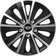 Car Wheel Hubcaps Versaco Rapide Nc Black Chrome Silver Bolts 15" 3d Metal Logo Mini Cooper 4 Pieces
