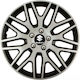 Car Wheel Hubcaps Versaco Dakar Nc Silver Black...