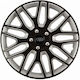 Car Wheel Hubcaps Versaco Dakar Nc Black Silver 14" 3d Metal Logo Ford 4 Pieces