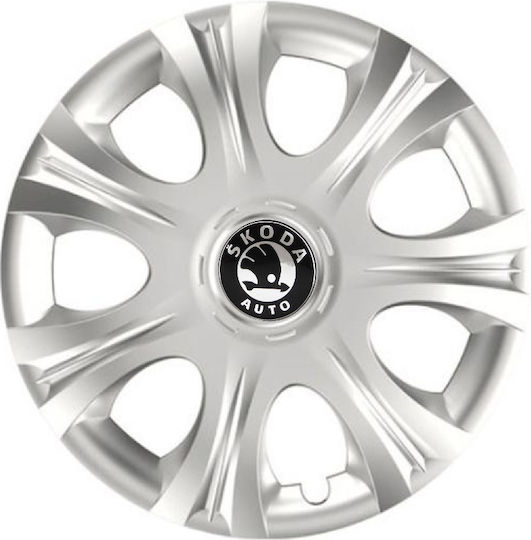 Тасии Трохове Автомобилни Versaco Impulse Сребристи 14" Сигма 3d Метална Skoda 4 Броя