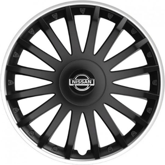 Тасии Трохов Автомобилни Versaco 14" Crystal So Черни Cbx Сигма 3d Метална Nissan 4 Броя